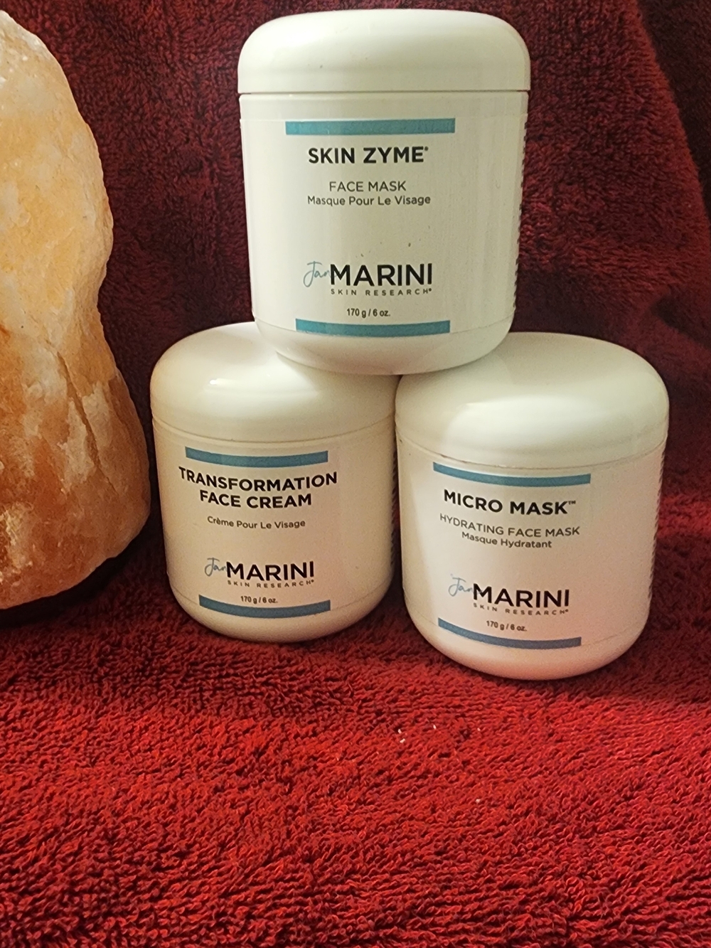 Jan Marini Skin Zyme + Micro Mask & Transformation Face Cream Trio - White